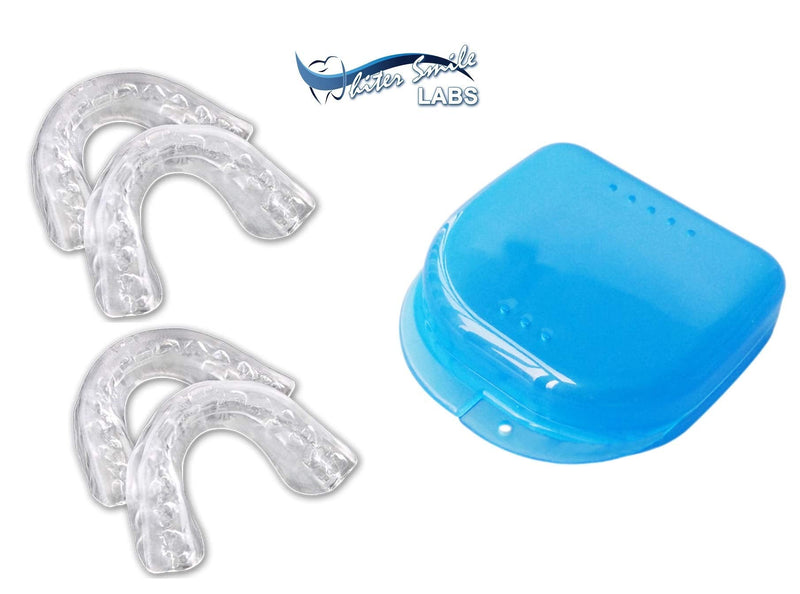 Teeth Whitening Trays - BPA Free - Thin Moldable Mouth Trays Form Perfectly to Each Tooth (4 Trays) - BeesActive Australia