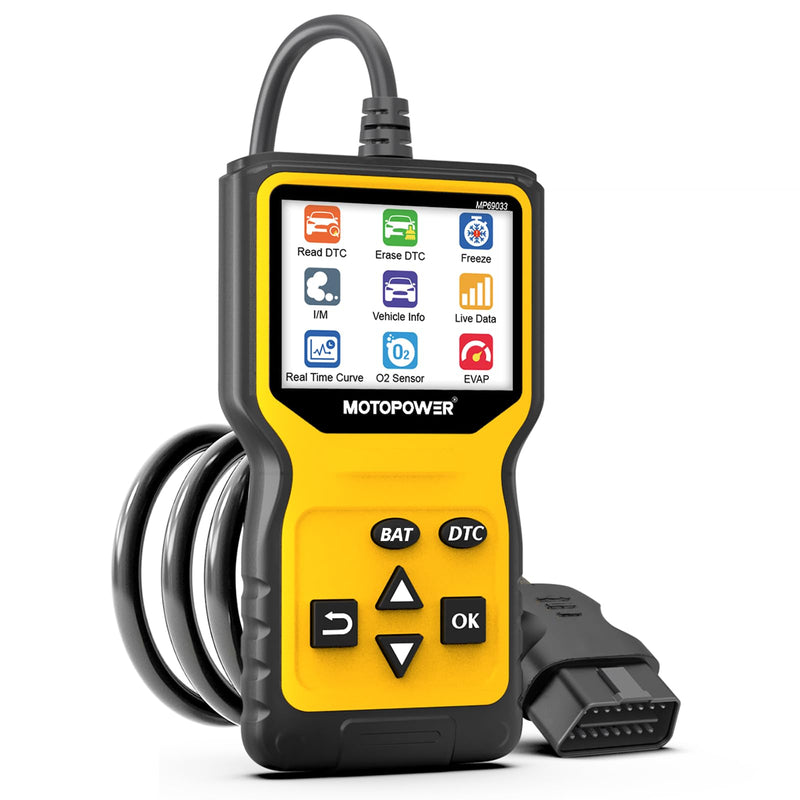 MOTOPOWER MP69033 Pro OBD2 Scanner Code Reader Check Engine Fault Light Diagnostic Scan Tool with Battery Tester - BeesActive Australia