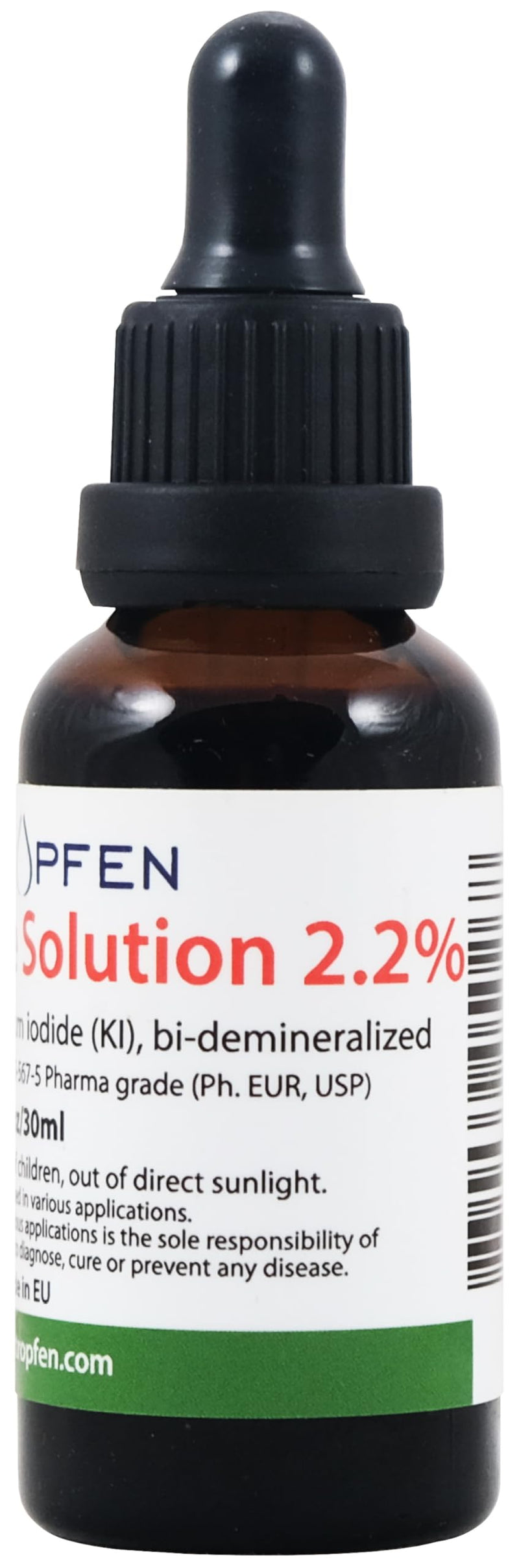 2.2% Lugol's Iodine Solution 1 Fl Oz - 30 ml | Pharmaceutical Grade Ingredients | Lugols Solution Made with Iodine and Potassium Iodide | Heiltropfen¬Æ Unflavored 1 Fl Oz (Pack of 1)