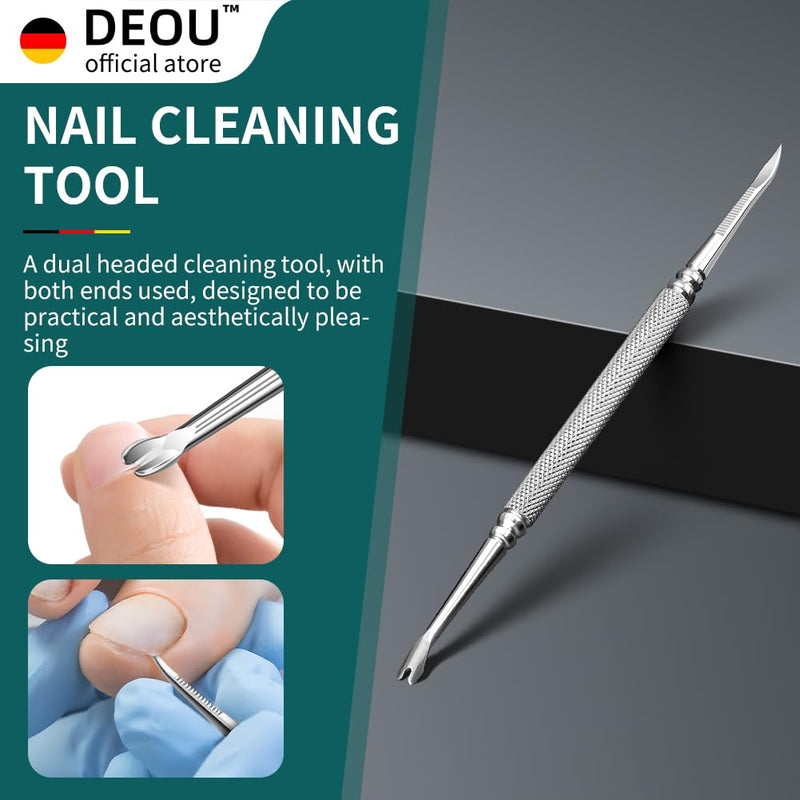 DEOU Podiatrist Toenail Clippers Ingrown Toenail Tools for Thick Nails and Inlaid Nails,Manicure and Pedicure Clippers,Heavy Duty Nail Clippers, Pedicure Tools (Orange+Nail Remover) Orange+nail Remover