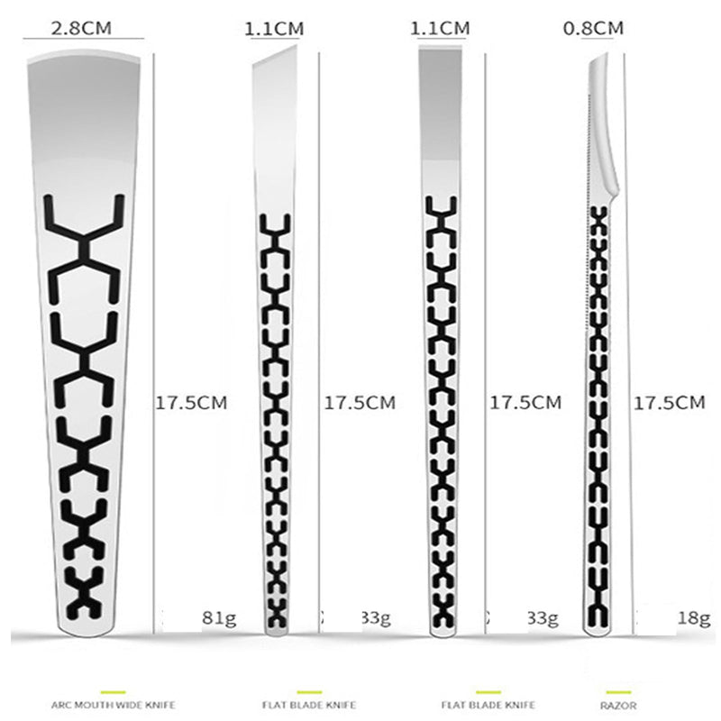 Stainless steel ingrown toenail pedicure knife set,professional foot skin scraper repair sharp blade kit for nail corn callus paronychia treatment. (4) 4