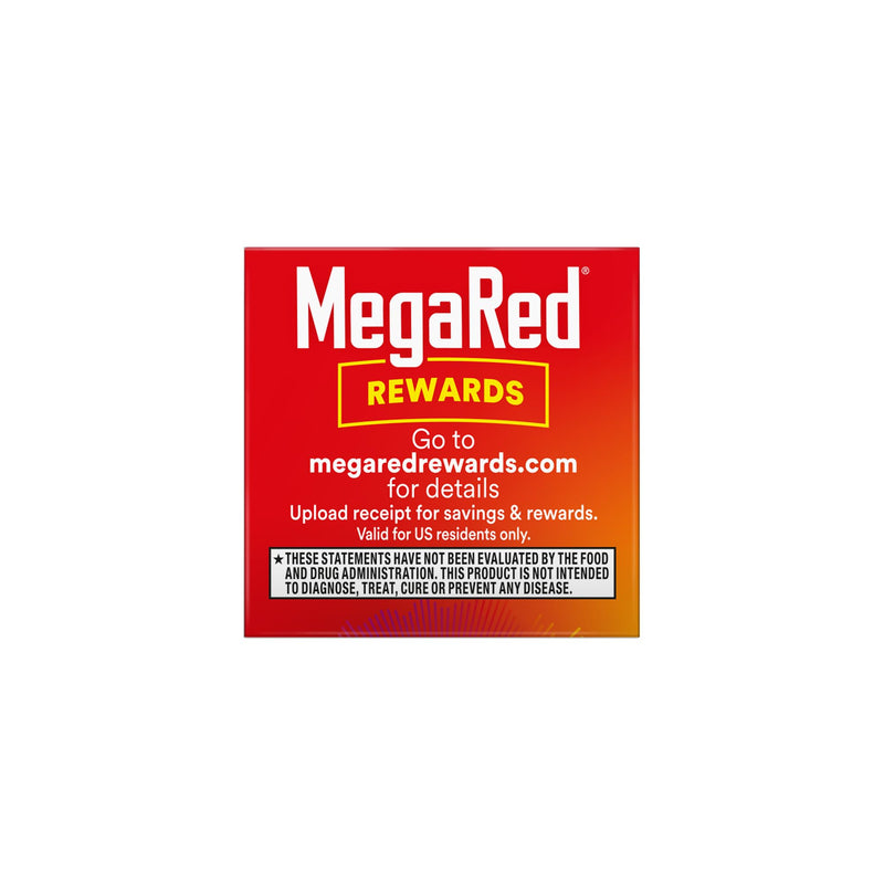 MegaRed Advanced CoQ10 200mg, Heart Health & Cellular Energy, 30ct | Power Antioxidant, Protects Against Free Radicals, No Added Color or Sugar, Fast releasing capsules, Coenzyme Q10, Calcium 30 Count (Pack of 1)
