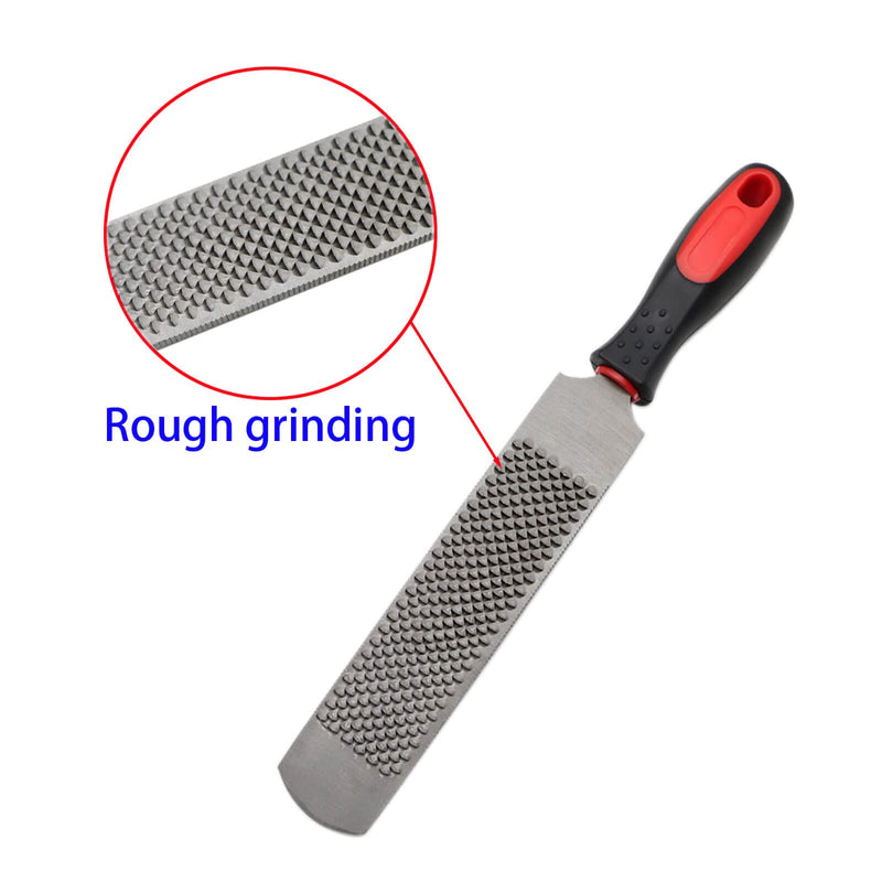 12 Inch Hoof Rasp, Horseshoe File with Rubber Handle, Carbon Steel Farrier File Tool, Suitable for Horse/Goat/Cow/Donkey/Animal Hooves, Strong - BeesActive Australia