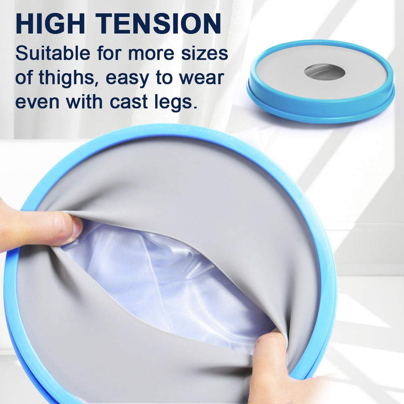 Bukihome Shower Watertight Foot Protector, Adult Leg Cast Covers, Extra Large Capacity Adult Thigh Tension & Super Waterproof Leg Protector, For Thigh size 21.65-23.23 inches Clear 1 Count (Pack of 1) - BeesActive Australia