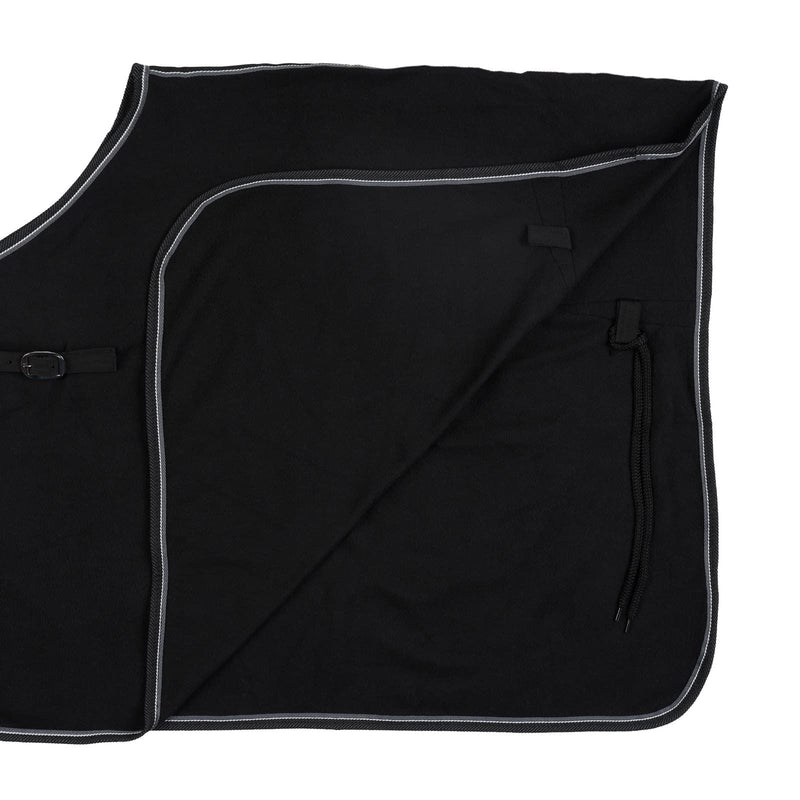 HORZE Kiel Fleece Quarter Sheet - Black - Horse - BeesActive Australia