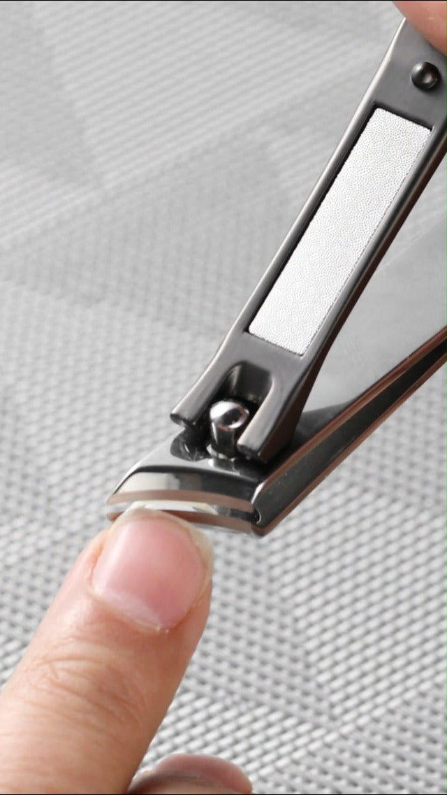 BALUCA Slant Ingrown Nail Clipper for Thick Toenails and Ingrown Nails Black