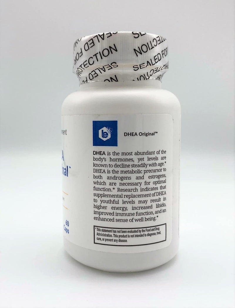 Life Enhancement DHEA Original - 25 mg DHEA Supplement with 4 mg Vitamin C - 60 Servings DHEA 25 mg with 4 mg Vitamin C