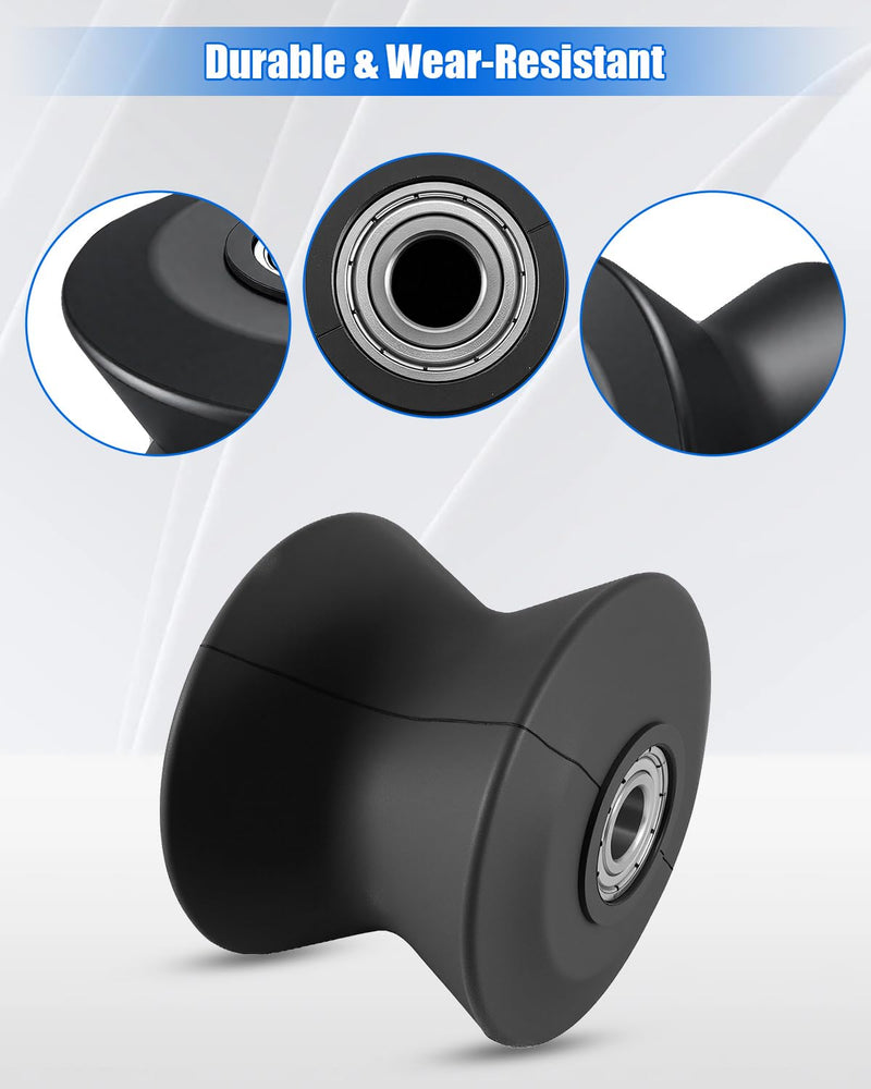 238880 Elliptical Roller Wheel Fit for Various ProForm Elliptical Models, 3" W x 4" D Elliptical Roller with Stainless Steel Bearing Core