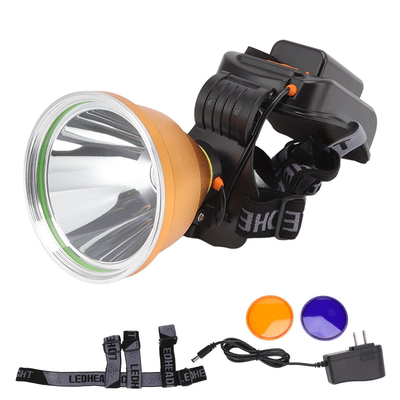 Topyond High Power LED Headlamp, High Bright USB Rechargeable Headlight, Waterproof, Outdoor Spotlight Flashlight, for Hunting, Camping, Hiking, Fishing, Emergency