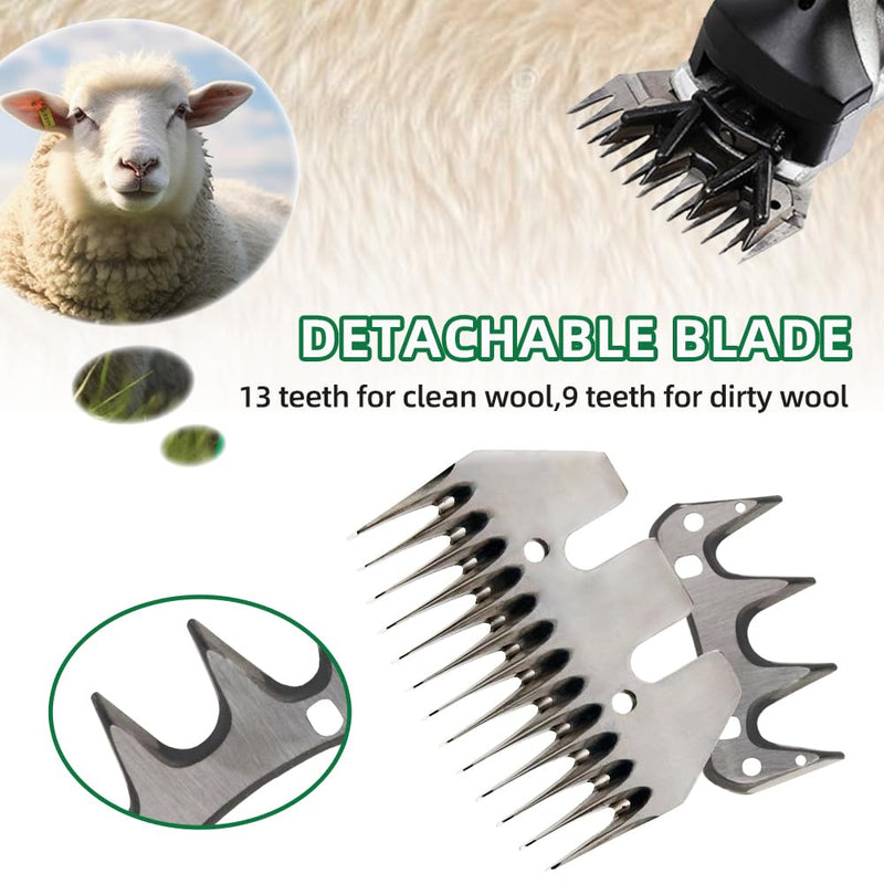 Sheep Shears Blades Straight 13-Tooth Wool Shearing Comb and Cutter - BeesActive Australia