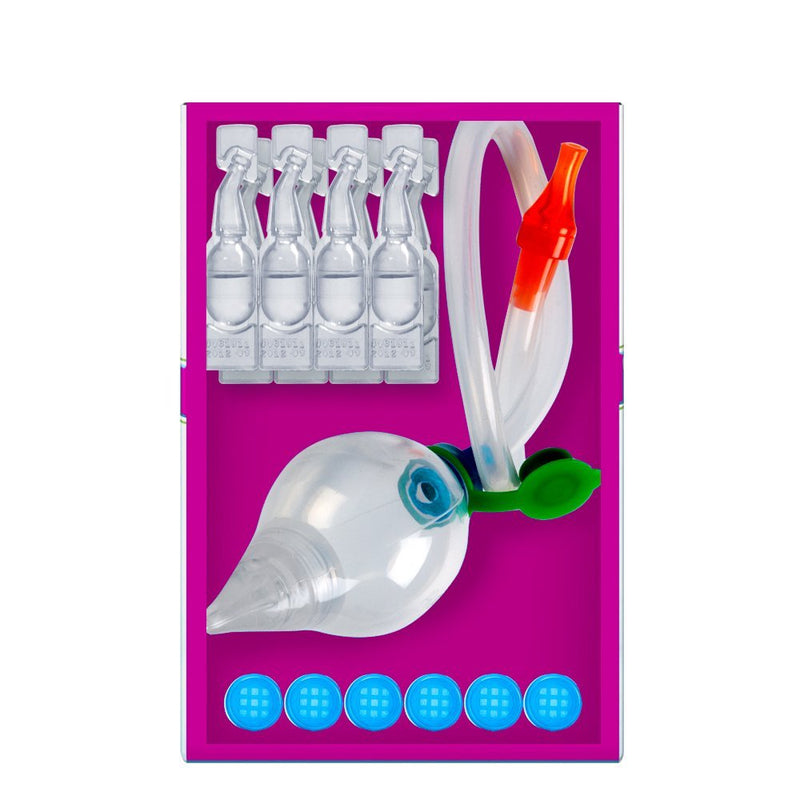 NeilMed Naspira Plus Nasal Oral Aspirator, 1 Count with saline ampoule(8) 1 Count (Pack of 1)