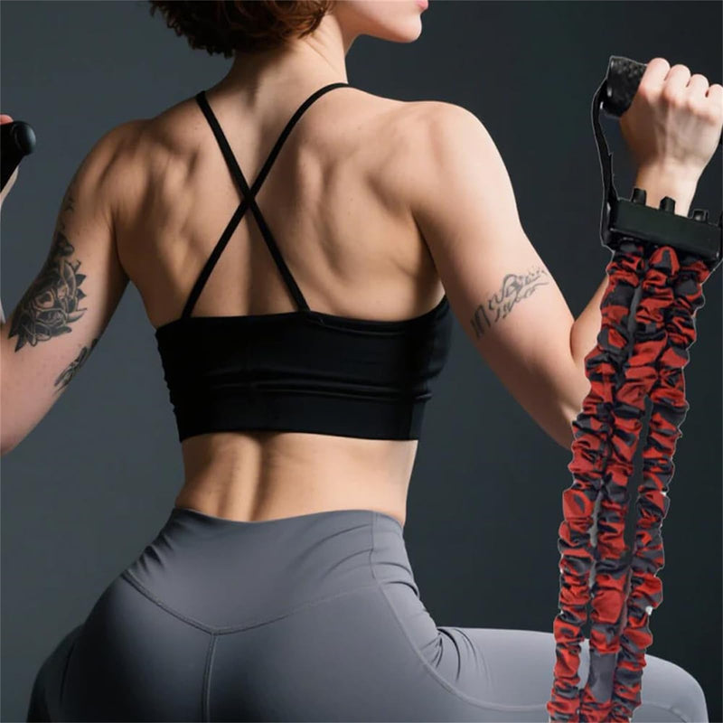 Natural Latex 3-Hole Resistance Stretcher, Fitness Resistance Bands Pedal Ankle Puller, Stretch Pedal Puller Exercise Equipment for Exerciser, AB Training Auxiliary Device, Fitness Training Blue - BeesActive Australia