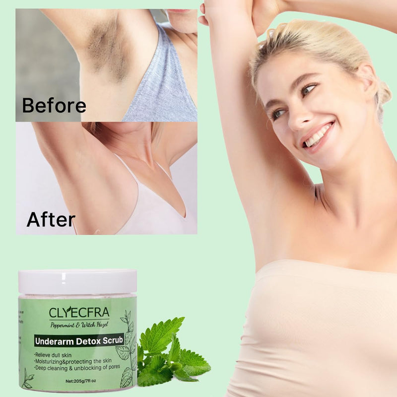 Underarm Detox Scrub,Body Scrub,Armpit Detox&Underarm Detox For Deeply Cleanses,Exfoliates,Moisturizes&Relieves Odor,Provides Long-Lasting Freshness,Used in Armpits, Elbows,Knee&Throughout the Body - BeesActive Australia