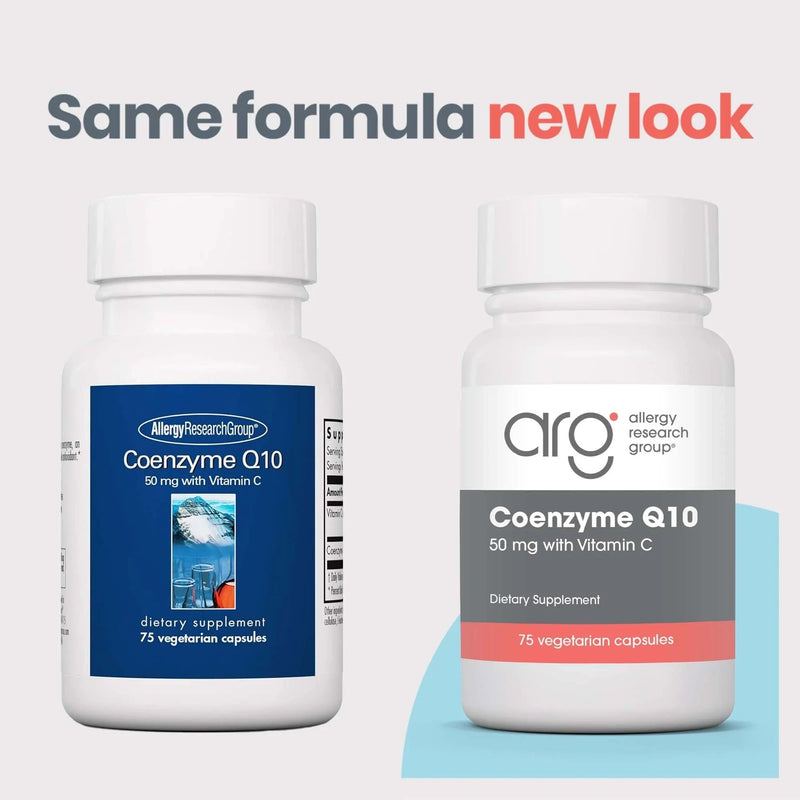 NutriCology Coenzyme Q10 50 mg Heart Health, 75 Vegetarian Capsules | Delivers 50 mg CoQ10 with Vitamin C for Cellular Energy Production, Antioxidant Activity and Heart Wellness