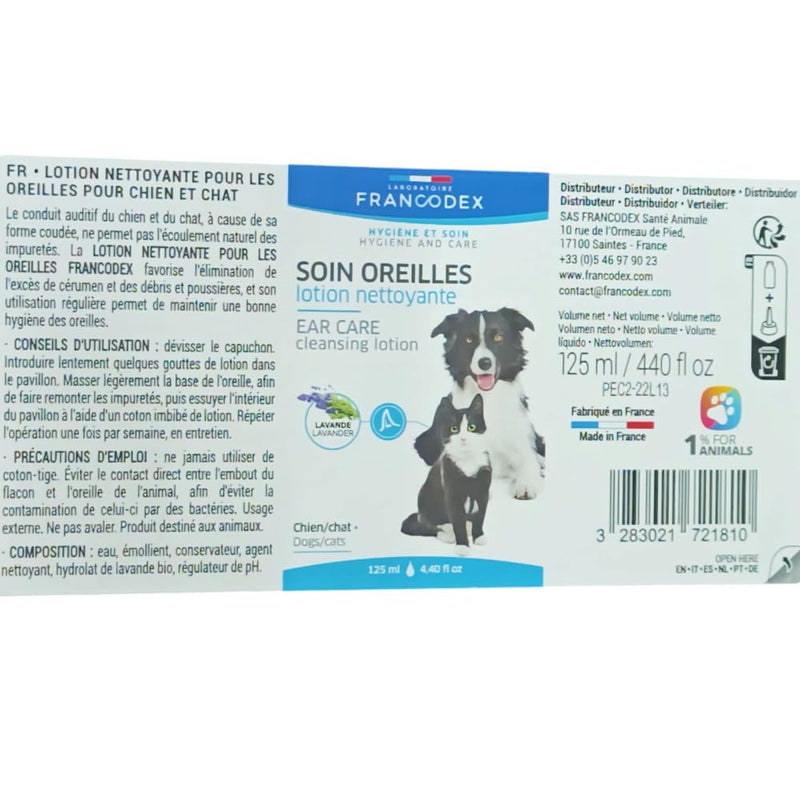 Francodex Ear Cleaner for Dogs and Cats 125 ml