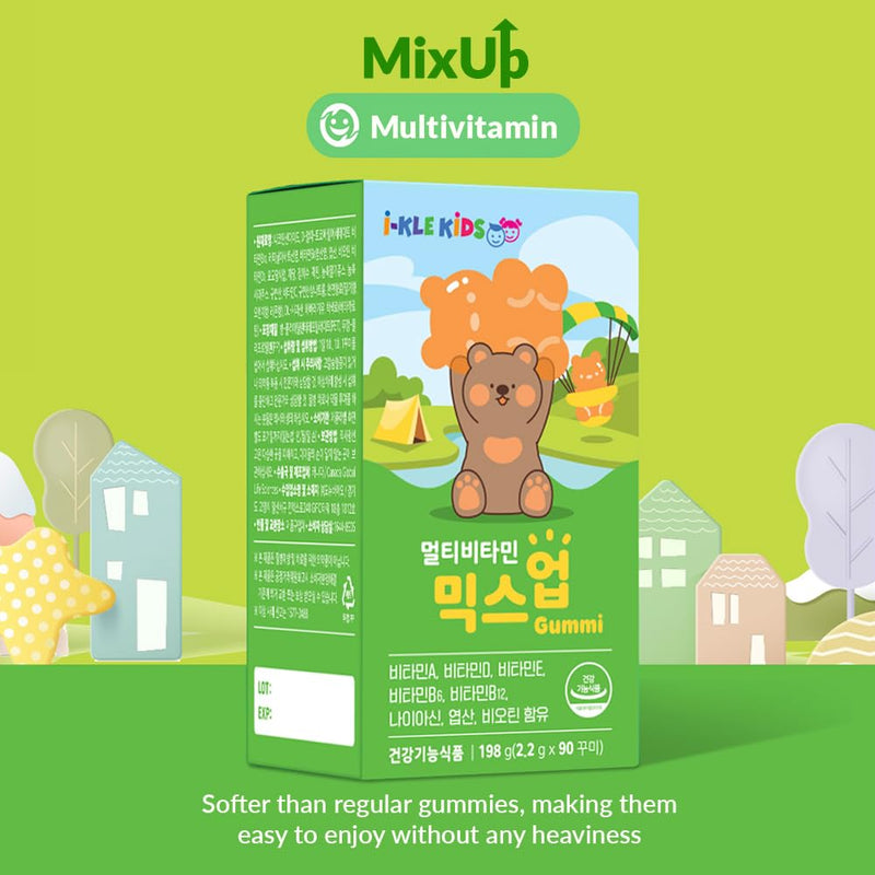 MixUp Multivitamin Gummies – Assorted Fruit Flavors, Fun Bear Shape, 90 Gummies 7.41 Ounce (Pack of 1)