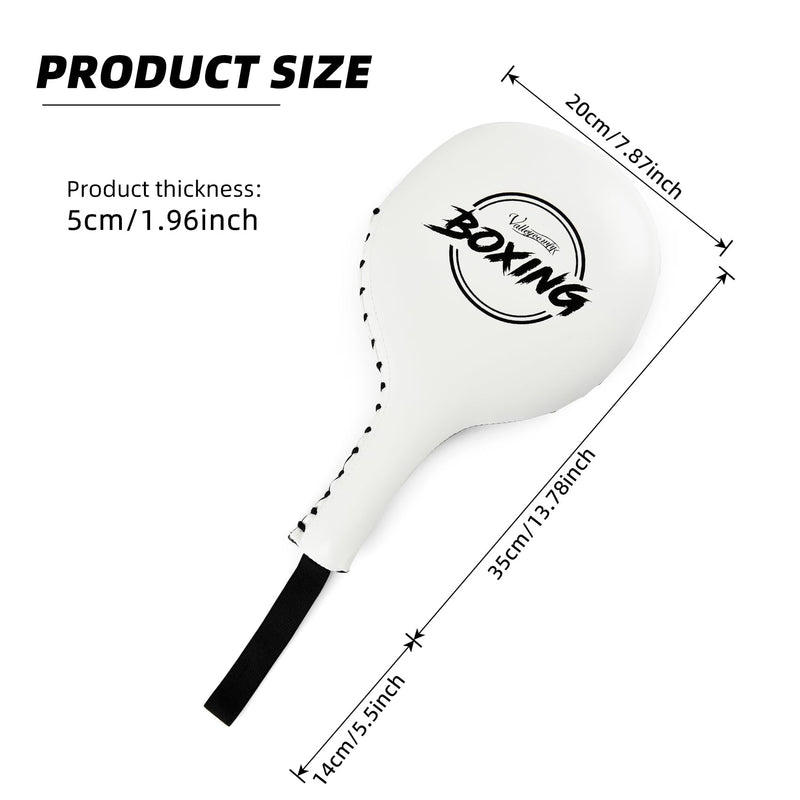 Valleycomfy Boxing Target Paddles Fight Gear Punching & Striking Pads White