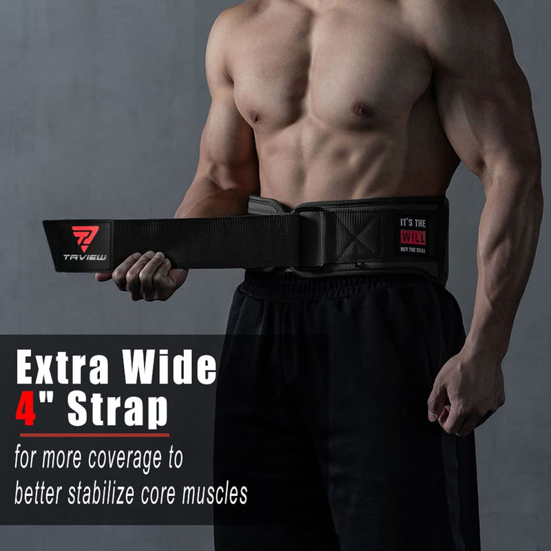 Weight Lifting Belt, Weightlifting Belt,Workout Gym Powerlifting Belt 7 inch,Fitness Back Support for Cross Training, Squats, Lunges M Black (Double EVA)