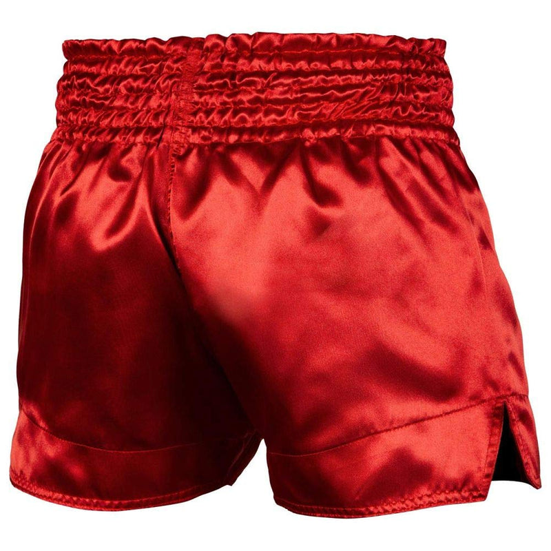 ROAR-INT Kid's Muay Thai Shorts Martial Arts MMA Kickboxing Shorts for Boys Girls Boxing Trunks Shorts Regular Fit X-Large Red