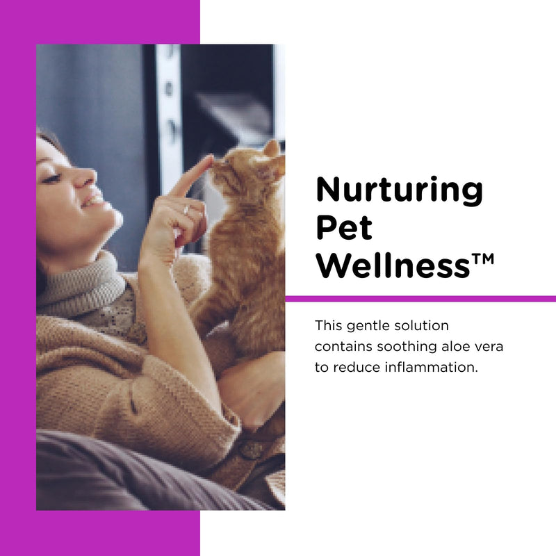 Nutri-Vet Ear Cleanser for Cats - Cleans and Deodorizes with Gentle Ingredients - Itch & Infection Relief - 4 Ounces 4 Ounce
