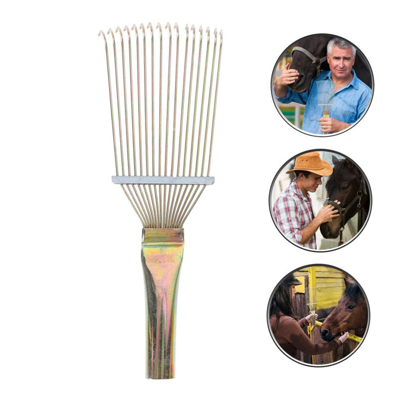 scraper cosmetic horse brush horse cow hair brush Epilator horse cow grass rake cattle clean brush equipment small horse hair brush horse cleaning scraper horse cleaning brush pet 23x7cm As Shown - BeesActive Australia
