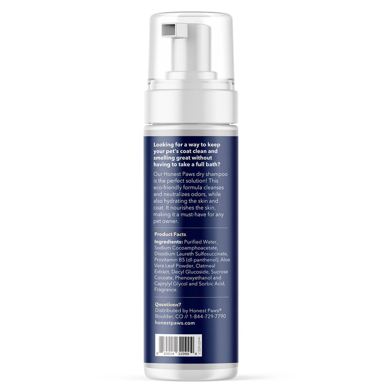 Honest Paws Dog Dry Shampoo - Waterless No Rinse Foaming Formula Reducing Itch Cleanse Hydrate Nourish Dry Skin and Smelly Coat Help Decrease Odor Shedding and Allergies - Oatmeal & Lavender - 6.3 oz Foaming - Oatmeal & Lavender - 6.3oz - BeesActive Australia