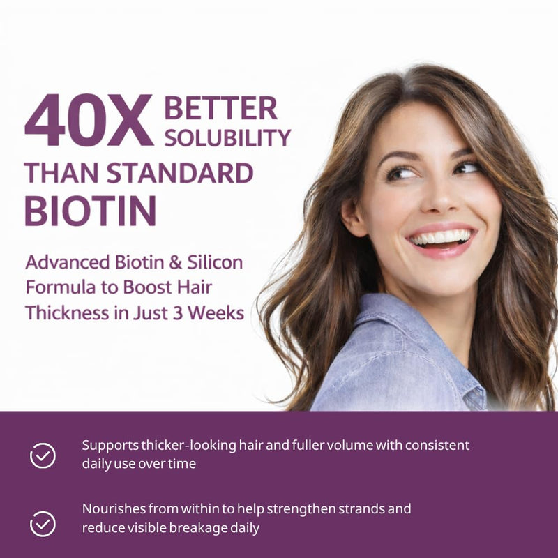 Hair Growth Vitamins Soft Chewable - Advanced Hair Growth Formula with Biotin & Active Ingredients – Promotes Thicker, Fuller, Stronger Hair for Men & Women -60 Gummies 1