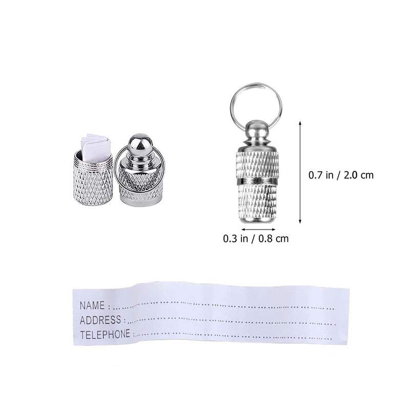 2 Strings in 4 Pieces Cat Dog Kitty Pet Collar Bells Pet Tracker Loud Brass Bell with 2x Anti-Lost ID Tube Tag for Pet Collars Necklace Potty Training, Save Birds and Wildlife Bell Bronze - BeesActive Australia