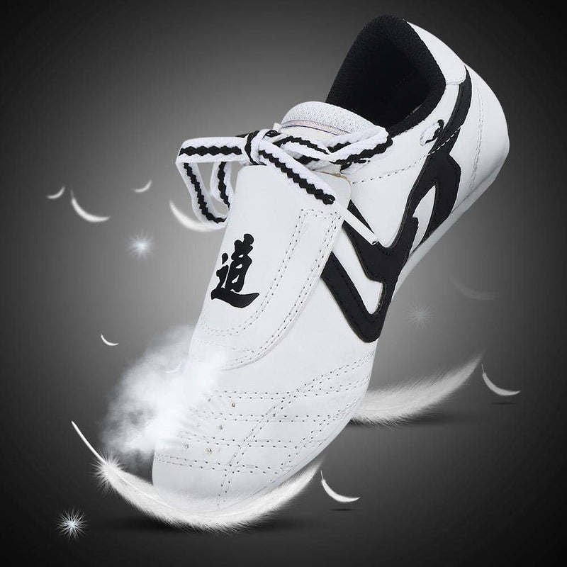 Dilwe Taekwondo Shoes, Kung Fu Taekwondo Indoor Mat Training Shoes 10 Sizes Soft Rubber Soles Martial Arts Sneaker for Women Men Kong Fu Taichi (36)