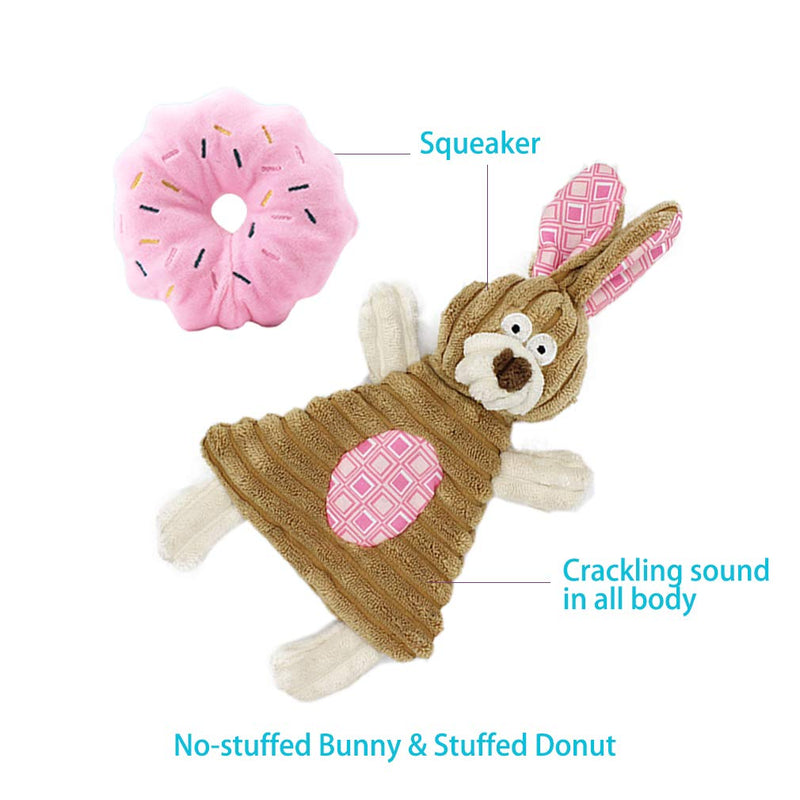 Puppy Toys for Teething, Puppy Chew Toys for Small Dogs, Crinkle Dog Toys Small Breed Boredom and stimulating, Dog Toys for Small Dogs, Pink, 5-Pack - BeesActive Australia