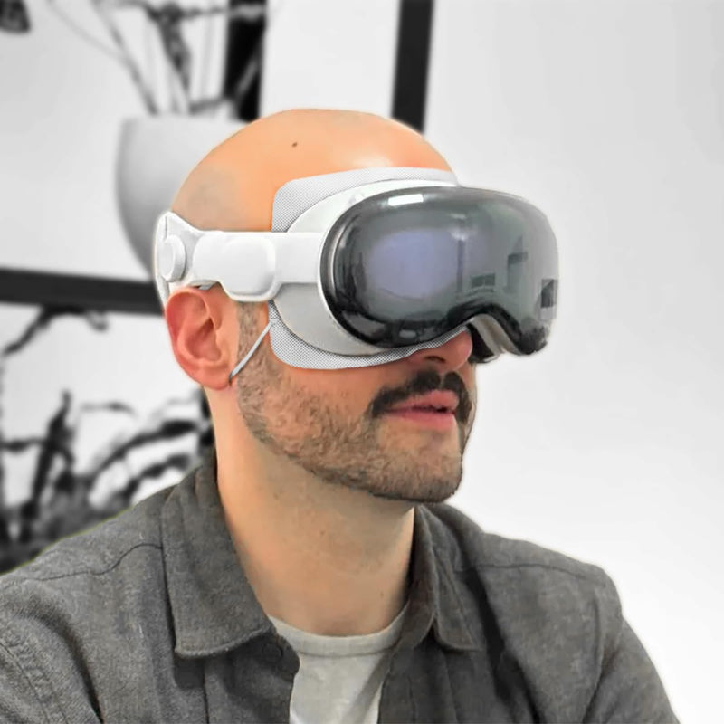 Disposable VR Mask for Apple Vision Pro/Meta Quest Serial Sweat Prenvent Eye Cover Mask for Virtual Reality Headsets (White) (10 Pcs, White) 10 Pcs - BeesActive Australia