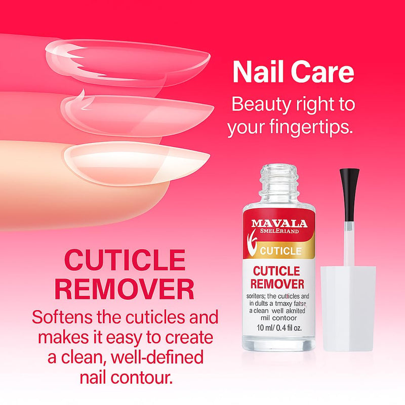 MAVALA Cuticle Remover for Overgrown Cuticles, 0.3-ounce | Softens Cuticles | Fast Acting | Form Neat Nail Contour | Gently remove Dead Cells from Cuticle