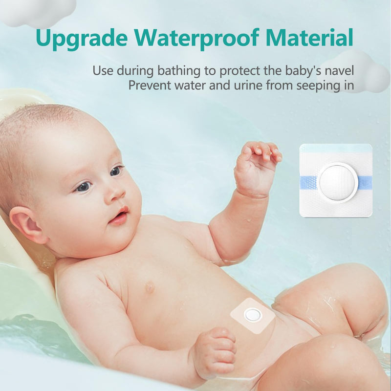 Baby Belly Navel Patches, Belly Button Shaper with Cotton Pads, Waterproof Umbilical Patch, Infant Essentials Must Haves (14PCS 10 * 10CM) 14PCS