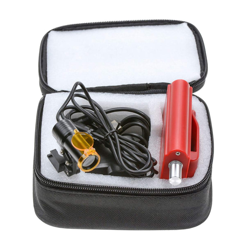 5W LED Headlight Plastic Belt Insert Clip with Filter Waist Hanging On Magnifier Loupes Red Headlamp