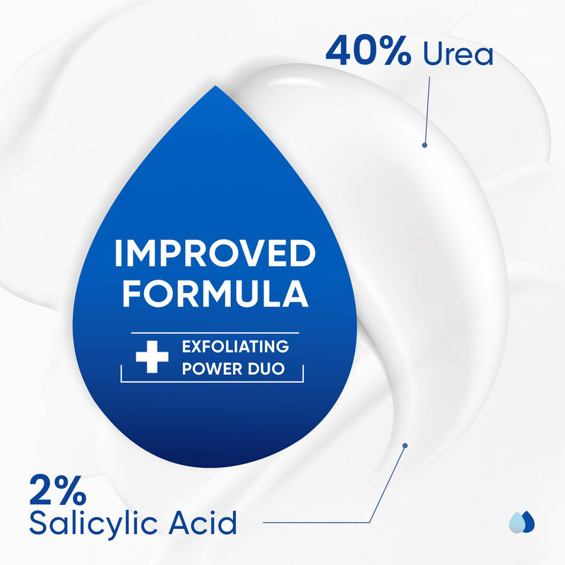 SKIN ULTIMA Urea Cream 40 Percent Plus 2% Salicylic Acid, 40% Urea Cream for Feet Maximum Strength, Foot Cream for Dry Cracked Feet, Heels, Knees, Hands & Elbows, Intensive Repair & Moisture, 5.29 oz Tea Tree 5.29 Ounce (Pack of 1)