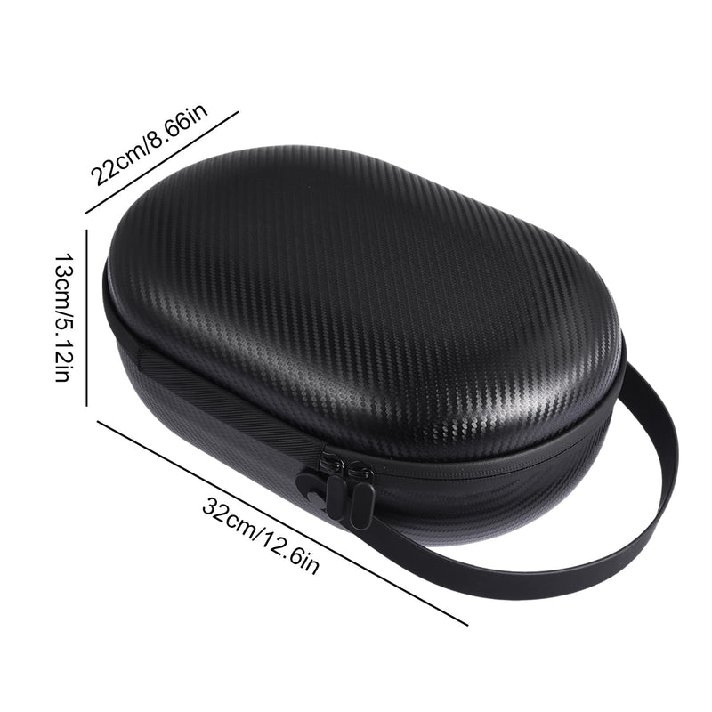 Hard Carrying Case for Apple Vision Pro, Anti-Fall Waterproof Portable Protector for Apple Vision Pro Case, Travel Storage Case Compatible with Apple Vision Pro VR Headset and Accessories H-Carbon Fiber Black - BeesActive Australia