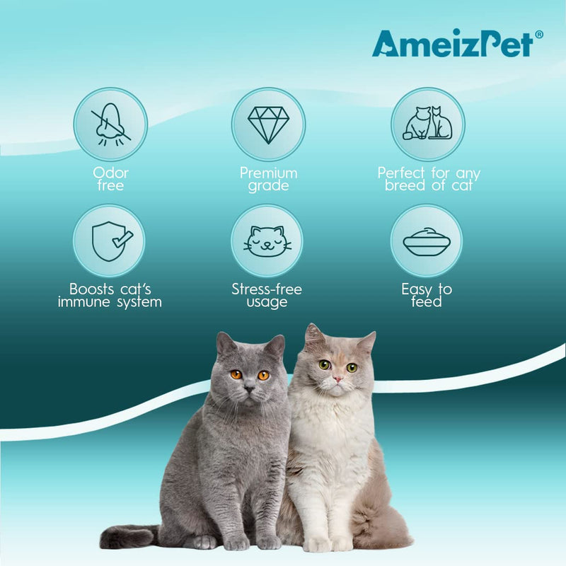 AmeizPet Cat Vitamins Paste, Healthy Snack for Pet Fur and Health, Cat Multivitamins, Lickable and Tasty Kitten Multivitamin Paste, 100 g (3.5 Oz)