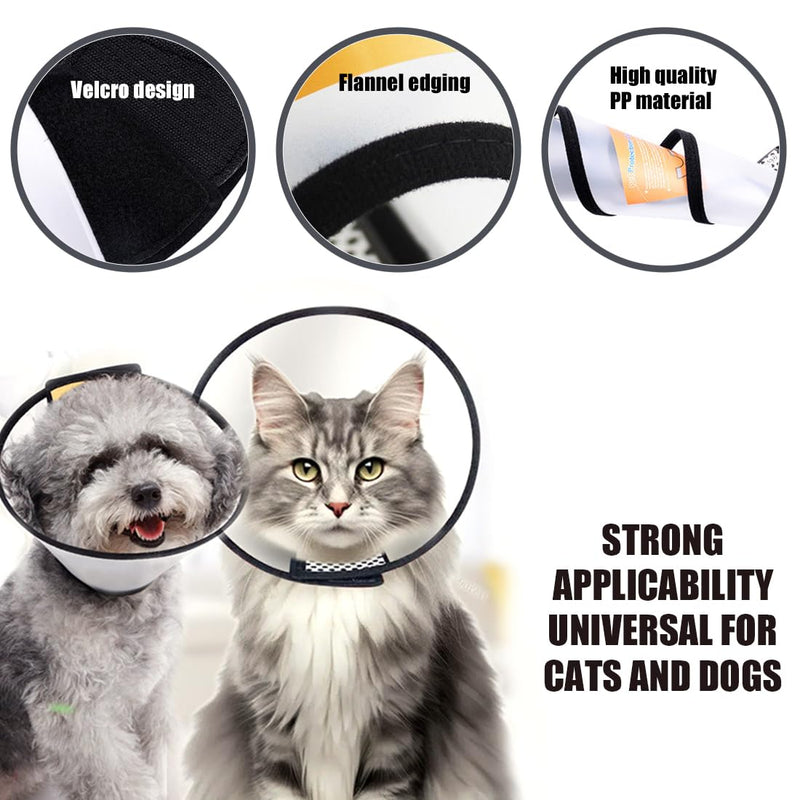 Cat Neck Brace, 1 Piece Cat Neck Brace Made of Plastic, Lightweight Elizabethan Collar, Cone Adjustable Neck Brace, for Pets, Dog Funnel for Cats, Dogs - BeesActive Australia