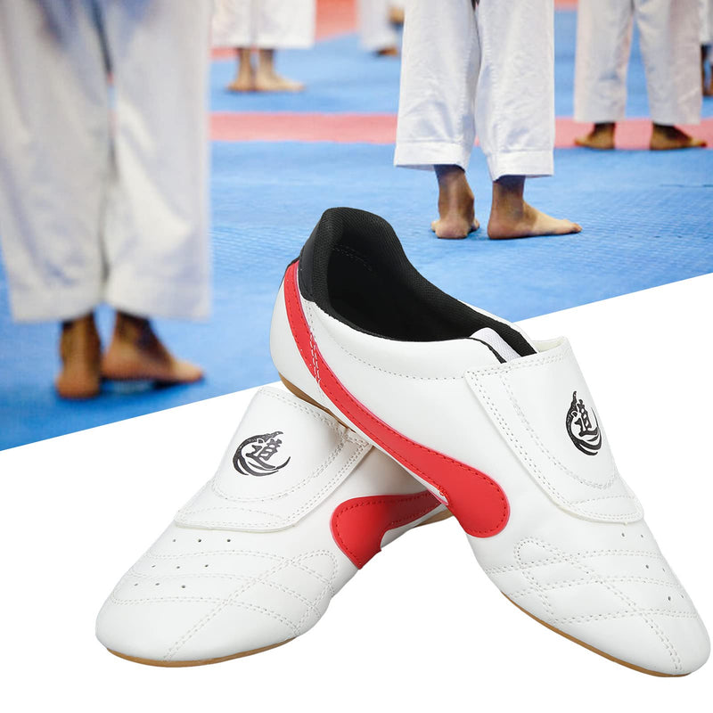 Taekwondo Shoes, Unisex Breathable Taekwondo Shoes with Red Trim for Boxing 41 Default