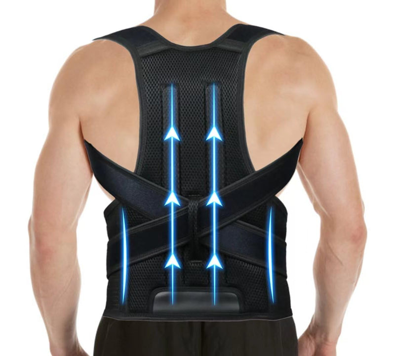 Posture Corrector for Men and Women,Adjustable Back Brace for Upper and Lower Back Pain Relief - Improve and Neck,Shoulder,Back Relieve L(33"-37") L(33"-37")