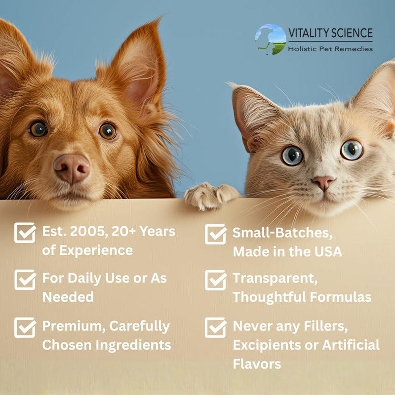 Vitality Science Celloquent Gold for Cats | Holistic Advanced Immune Support Supplement | 17 Synergistic Ingredients | Auto Immune, Vomit and Diarrhea, Depression (60g) 60g
