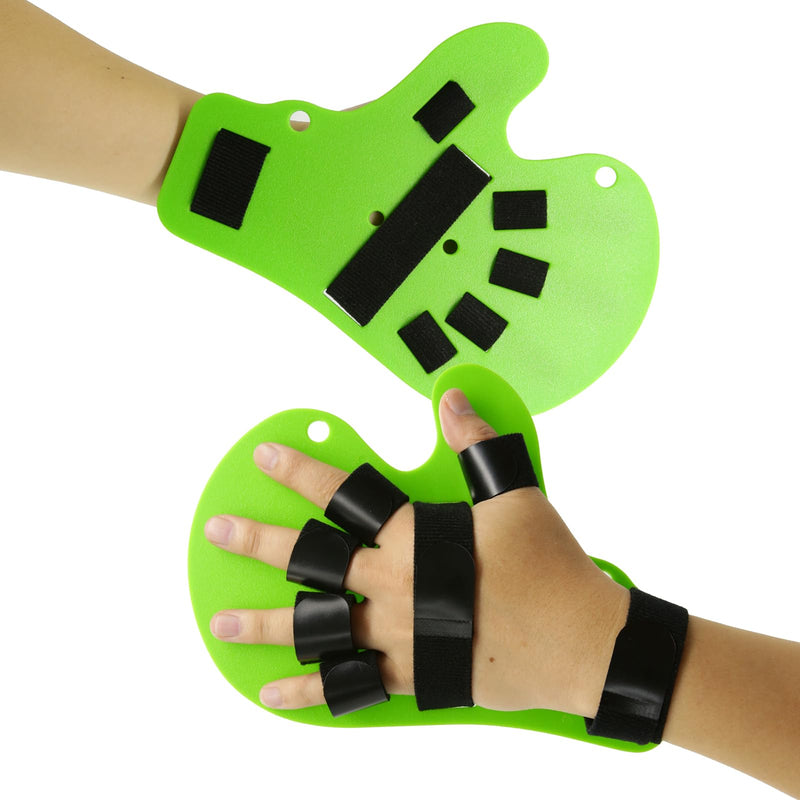 Resting Hand Splint with Finger Support,Brace for Stroke RecoveryFinger Straightener Extender, Hand Therapy Equipment (Fits Right or Left) 1Pcs