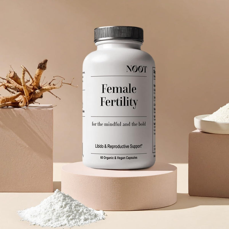 NOOT Female Fertility – Conception for Her with Myo-Inositol, D-Chiro Inositol, Shatavari, Vitex & CoQ10, Natural Hormone Balance for Women and Future Moms, Vegan, 60 Capsules - BeesActive Australia