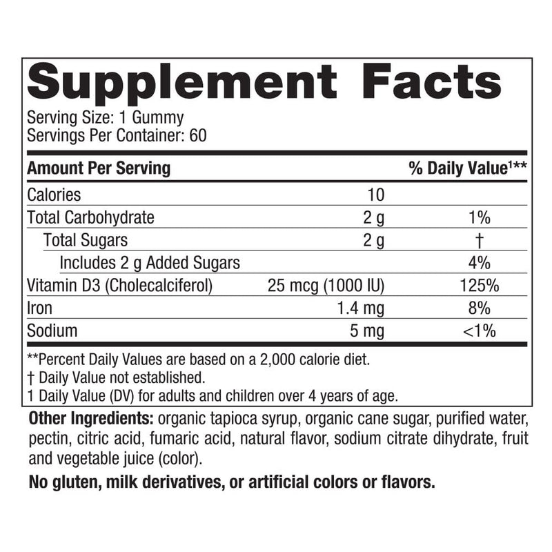 Nordic Naturals Vitamin D3 Gummies, Wild Berry - 60 Gummies - 1000 IU Vitamin D3 - Great Taste - Healthy Bones, Mood & Immune System Function - Non-GMO - 60 Servings (Pack of 2) 60 Count (Pack of 2)