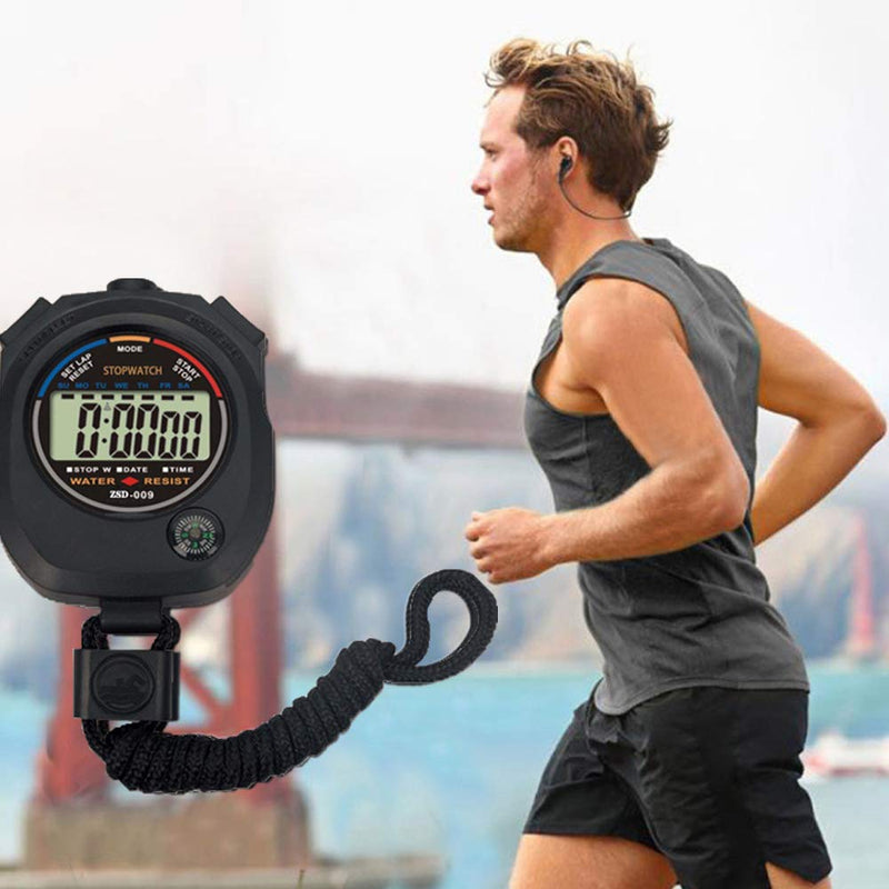 6 Pack Multi-Function Electronic Digital Sport Stopwatch Timer, Large Display with Date Time and Alarm Function,Suitable for Sports Coaches Fitness Coaches and Referees 6pack - BeesActive Australia