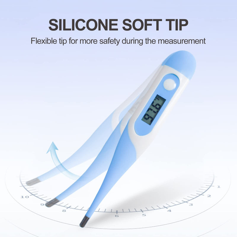CONTEC Pet Thermometer Dog Thermometer Dual Scale Waterproof Veterinary Thermometer with a Flexible Tip Suitable for Cats/Dogs/Horse/Veterinarian - BeesActive Australia