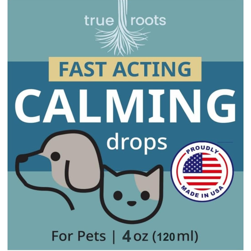 Calming Drops for Dogs and Cats - Calmness and Pets Well-Being - 6 in 1 Formula with L-Theanine Valerian Lemon Balm Chamomille - 120 Servings - Made in USA - Bacon Flavor 4oz - PawsPlanet Australia
