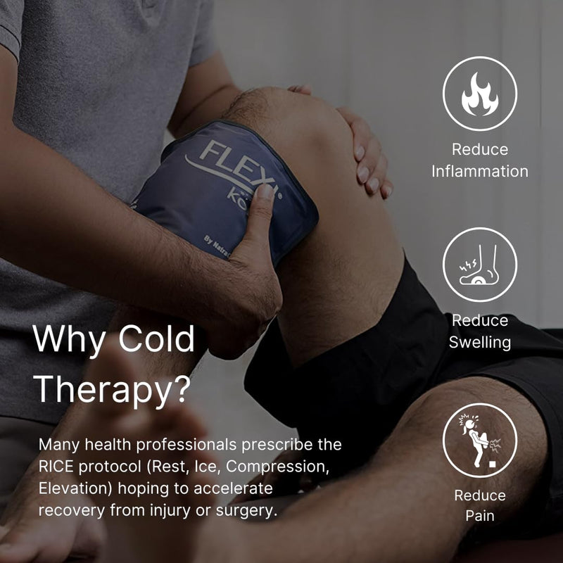 NatraCure Cold Therapy Compression Sleeve for Injuries & Pain Relief - Reusable Ice Sleeve for Arm, Forearm, Elbow, Wrist - Ice Sleeve Pack Wrap for Leg, Shin, Calf, Ankle, Foot - SM Small (Pack of 1) - BeesActive Australia