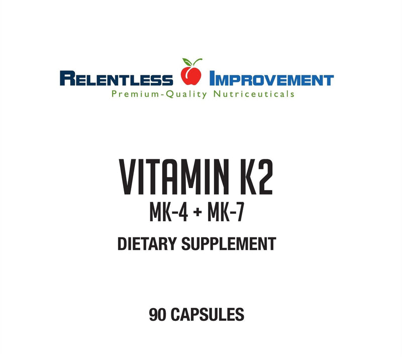 Vitamin K2 MK4 Plus MK7 Vegan Naturally-Derived Vege-Caps 90 Count - BeesActive Australia
