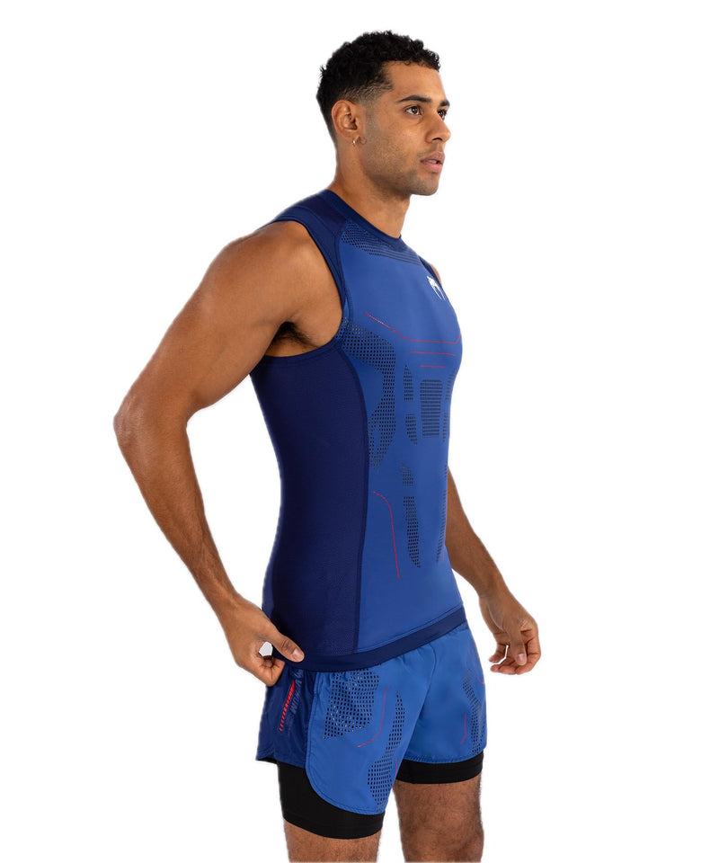 Venum Mens Technical 3.0 Sleeveless Rashguard Large Night Blue